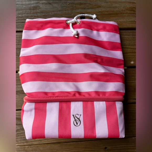 Victoria's Secret Pink Stripe Back Pack Cooler - Picture 4 of 6